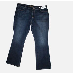 Arizona Jeans Bootcut Sz 23 Mid Rise Cotton Blend Blue Denim Pants NWT